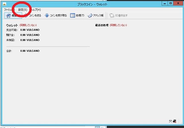 ボルケーノコインのウォレット開設4