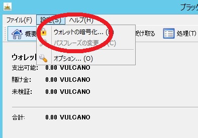 ボルケーノコインのウォレット開設5