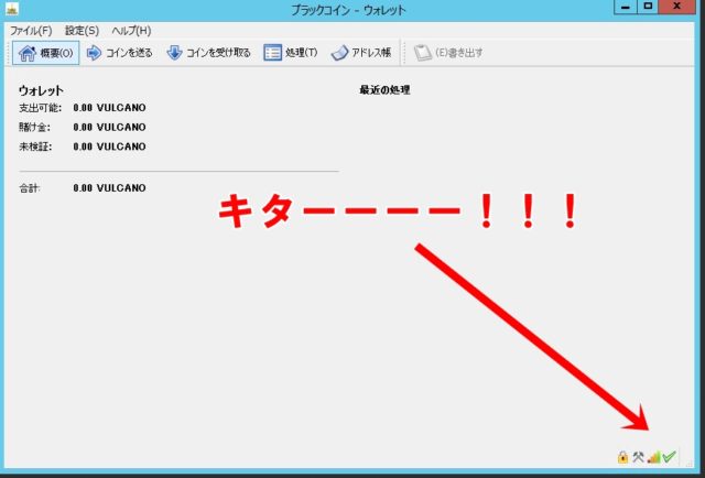 ボルケーノコインのウォレット開設16